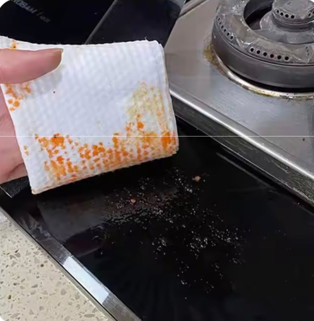 Household Kitchen Wipes, Oil Stain Removal Wipes, Dirt-Removing Portable Cleaning Towel Household Kitchen Wipes, Oil Stain Removal Wipes, Dirt-Removing Portable Cleaning Towel